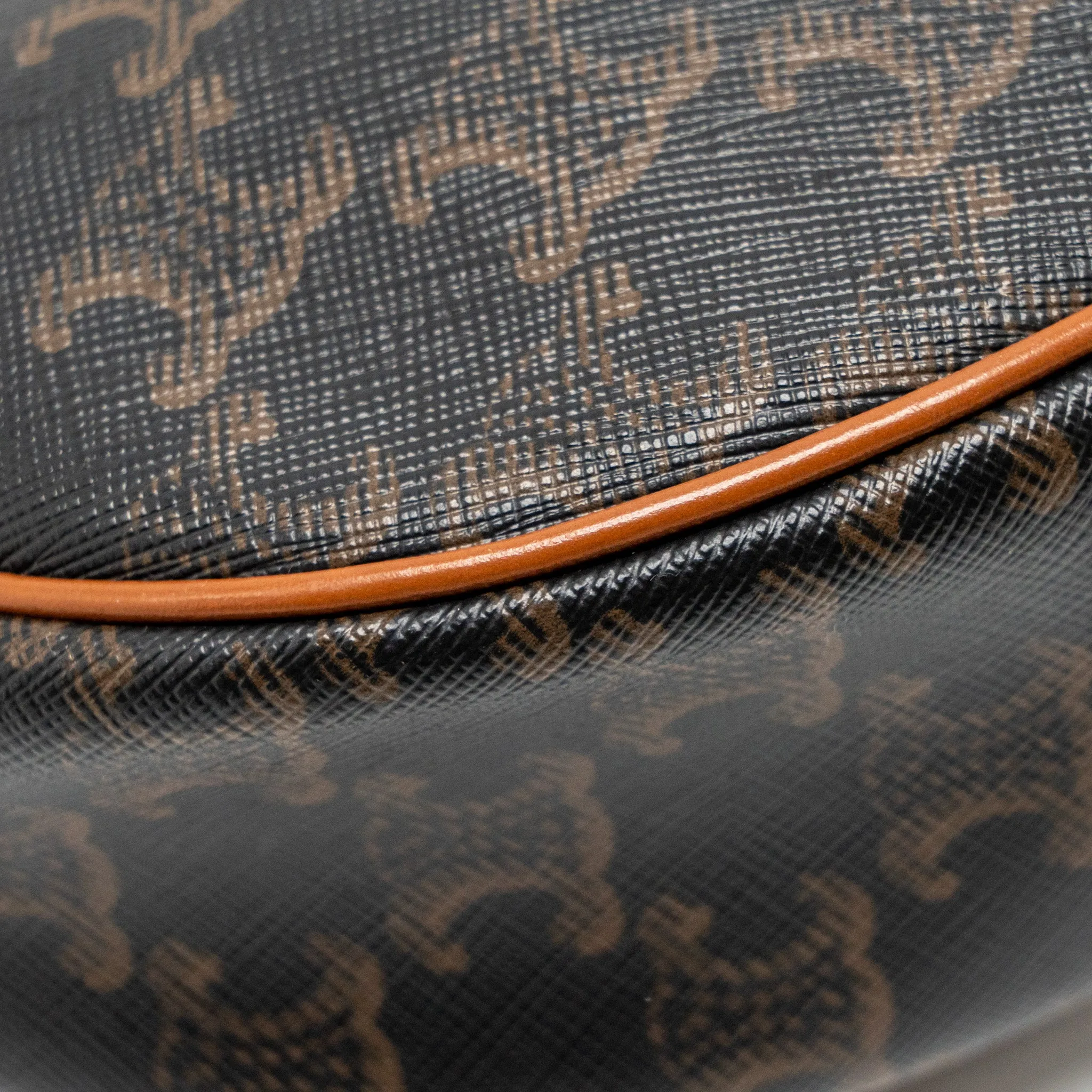 Celine Ava Bag Triomphe Canvas/Calfskin Tan GHW