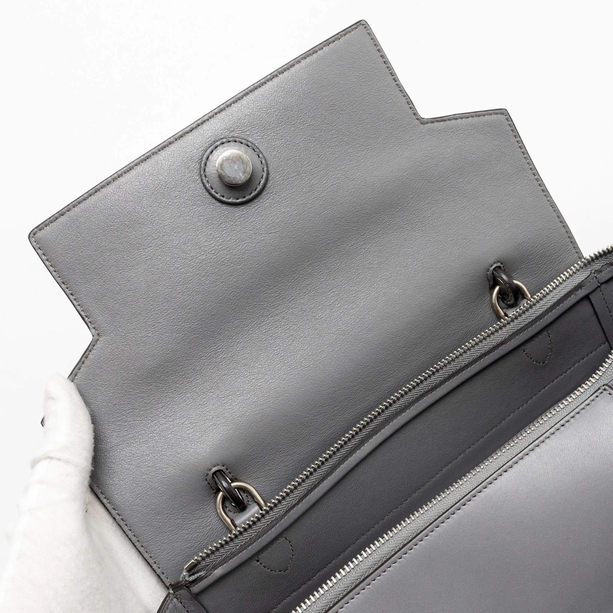 Celine Micro Belt Bag calfskin grey SHW