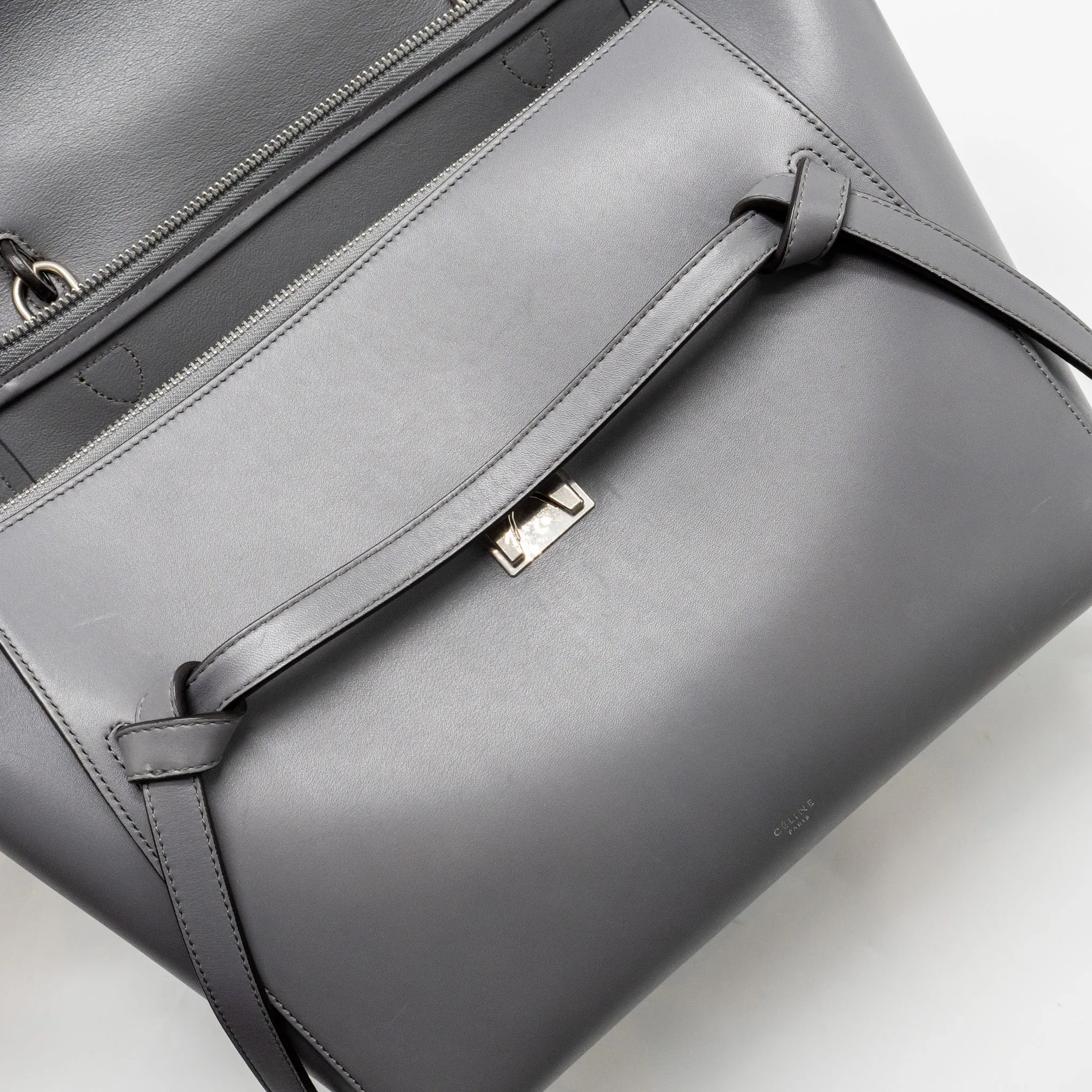 Celine Micro Belt Bag calfskin grey SHW