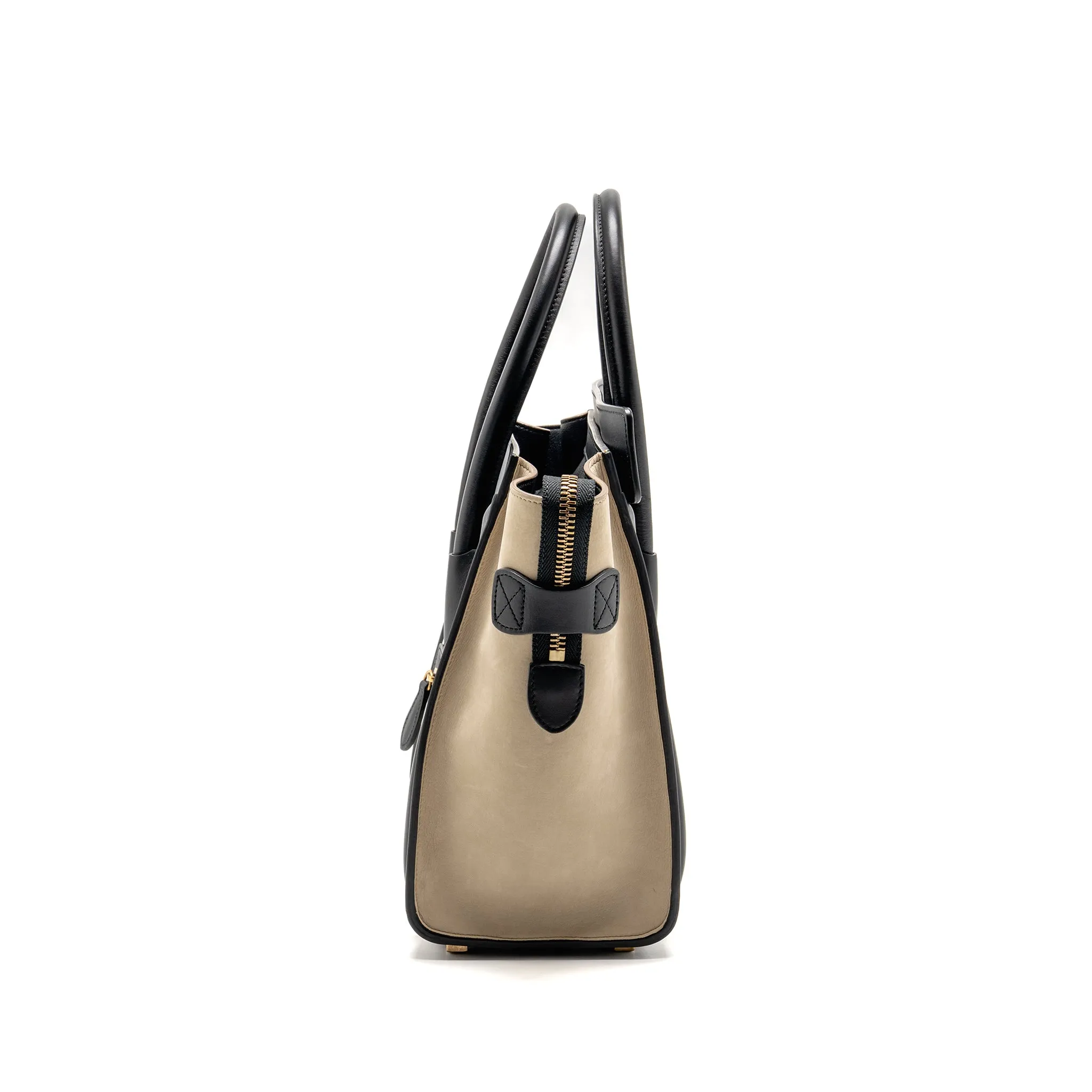 Celine Micro Luggage Bag Calfskin White/Multicolour GHW