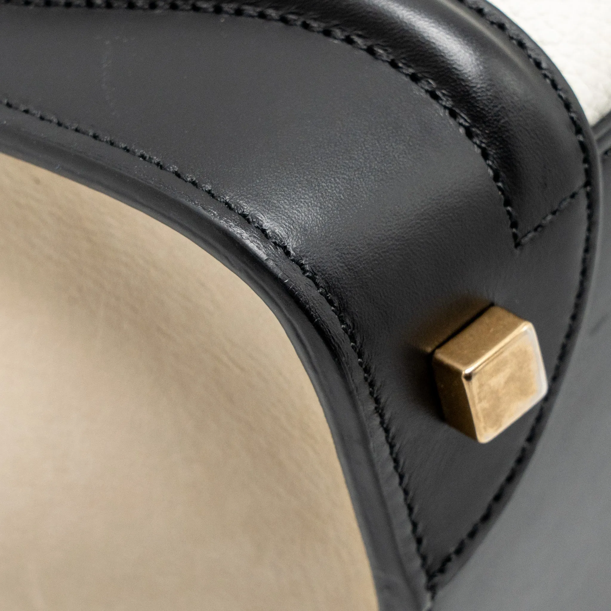 Celine Micro Luggage Bag Calfskin White/Multicolour GHW