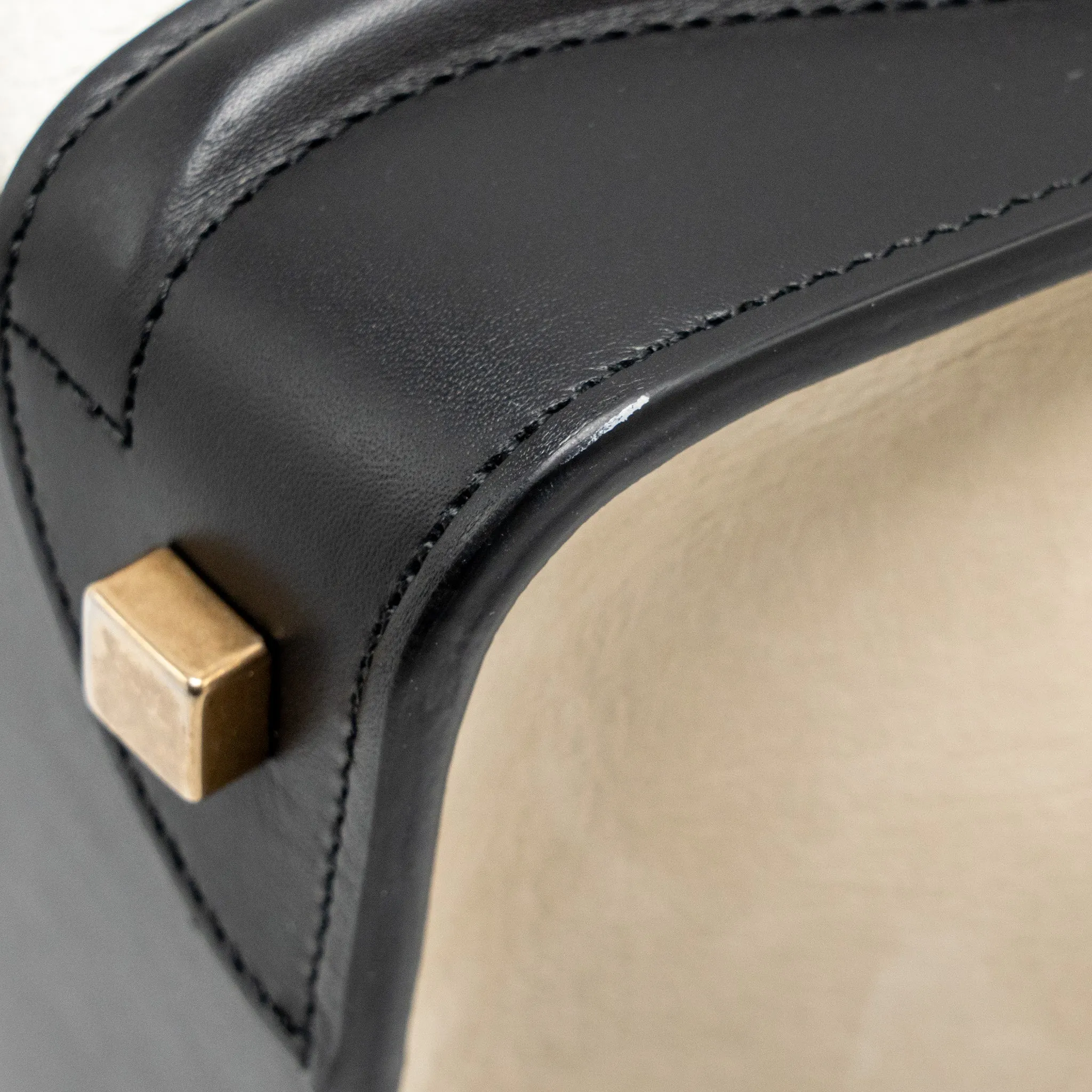 Celine Micro Luggage Bag Calfskin White/Multicolour GHW
