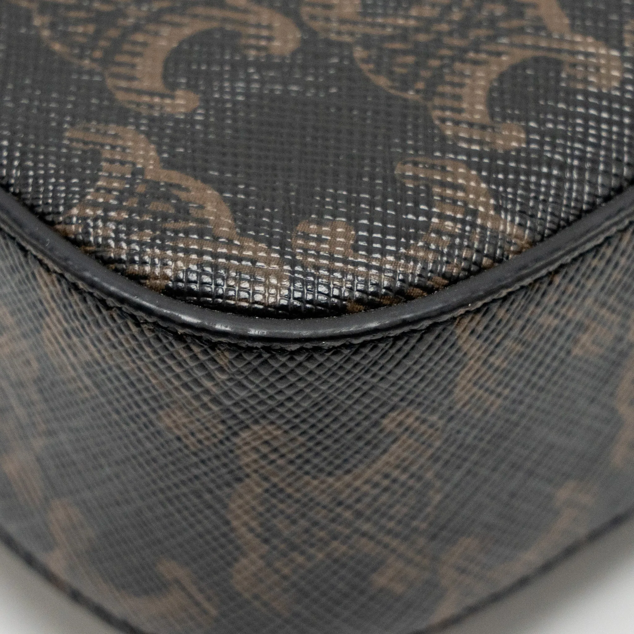 Celine Mini Claud bag triomphe canvas / calfskin tan GHW