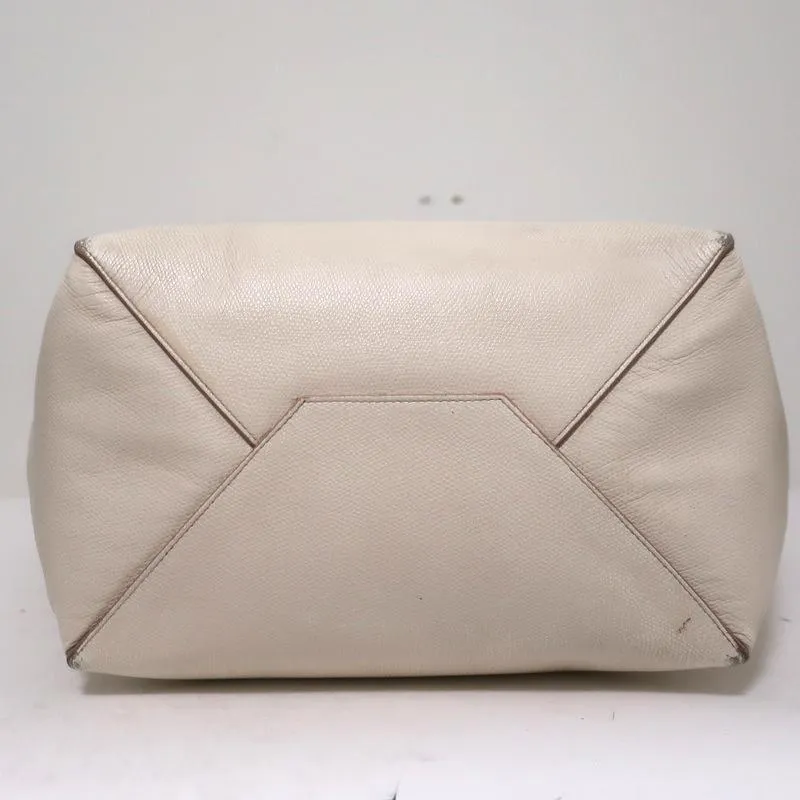 Celine Phantom Cabas Tote Cream Grained Leather Large Shoulder Bag