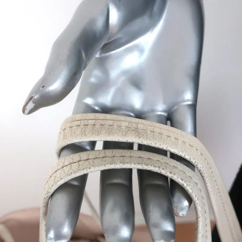 Celine Phantom Cabas Tote Cream Grained Leather Large Shoulder Bag