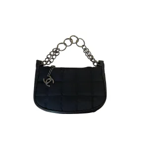 Chanel Black Quilted Mini Logo Bag