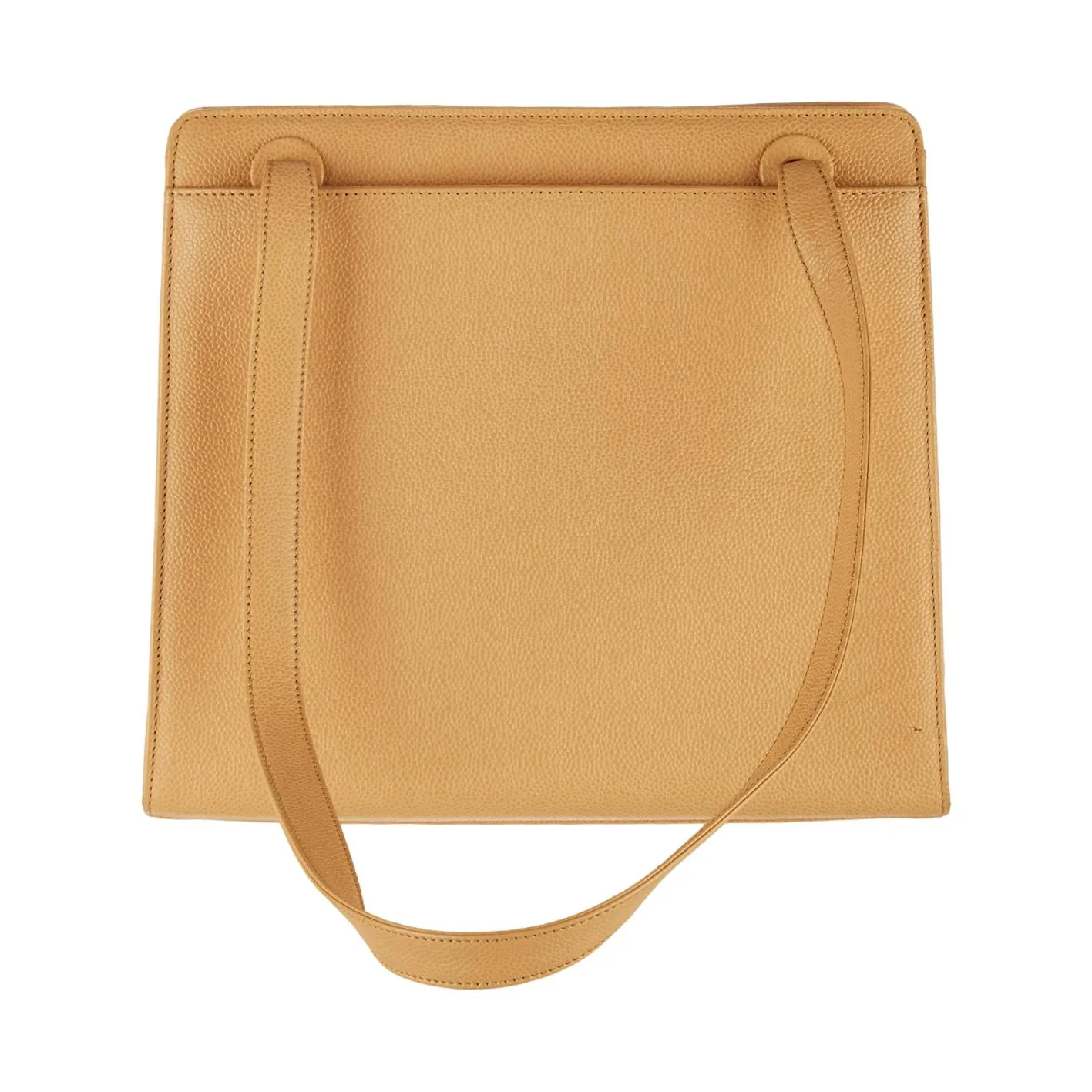 Chanel Nude Logo Caviar Shoulder Tote