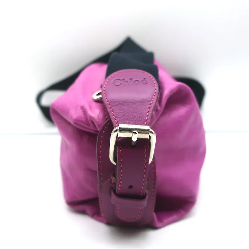 Chloe Small Crossbody Bag Magenta Leather