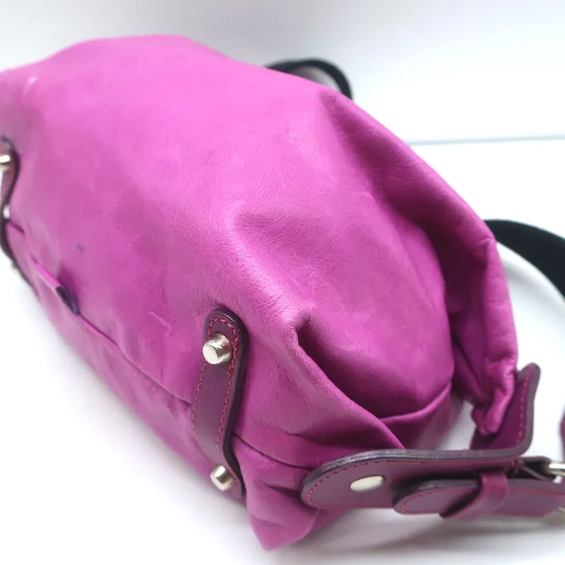 Chloe Small Crossbody Bag Magenta Leather