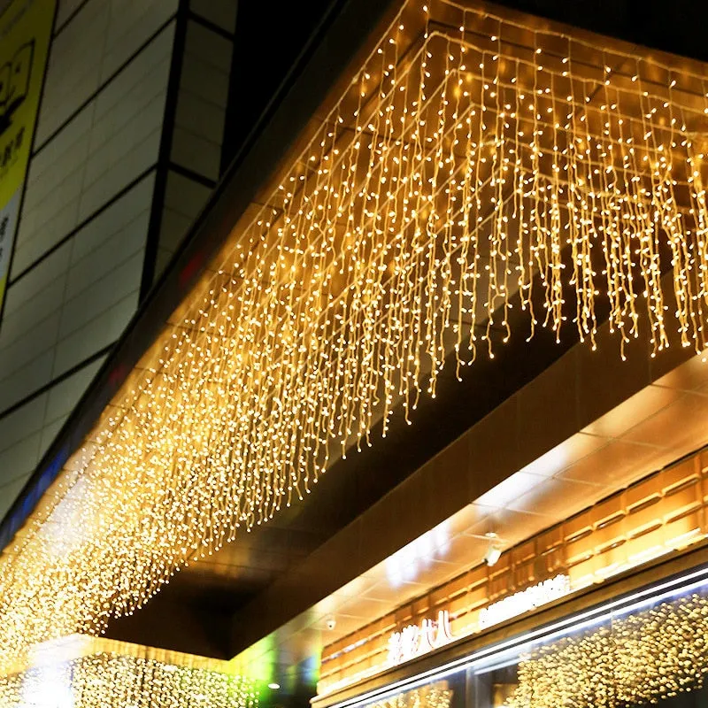 Christmas LED Curtain Icicle String 5M Lights Droop 0.4-0.6m