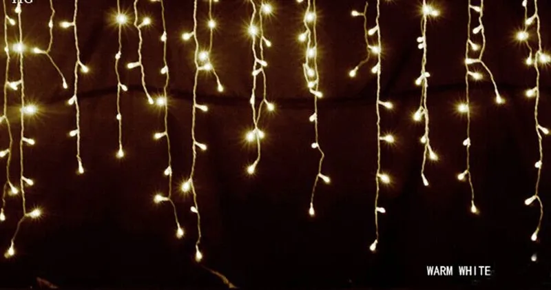 Christmas LED Curtain Icicle String 5M Lights Droop 0.4-0.6m
