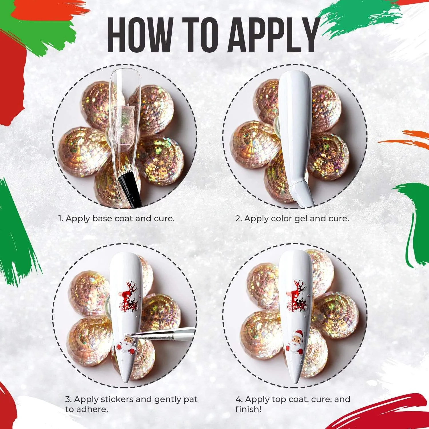Christmas Nail Art Stickers Set
