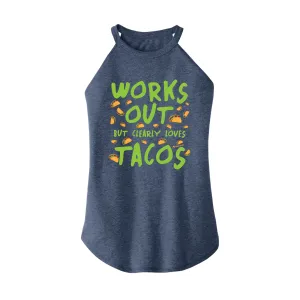 Clearly Loves Tacos Rocker Tank Top