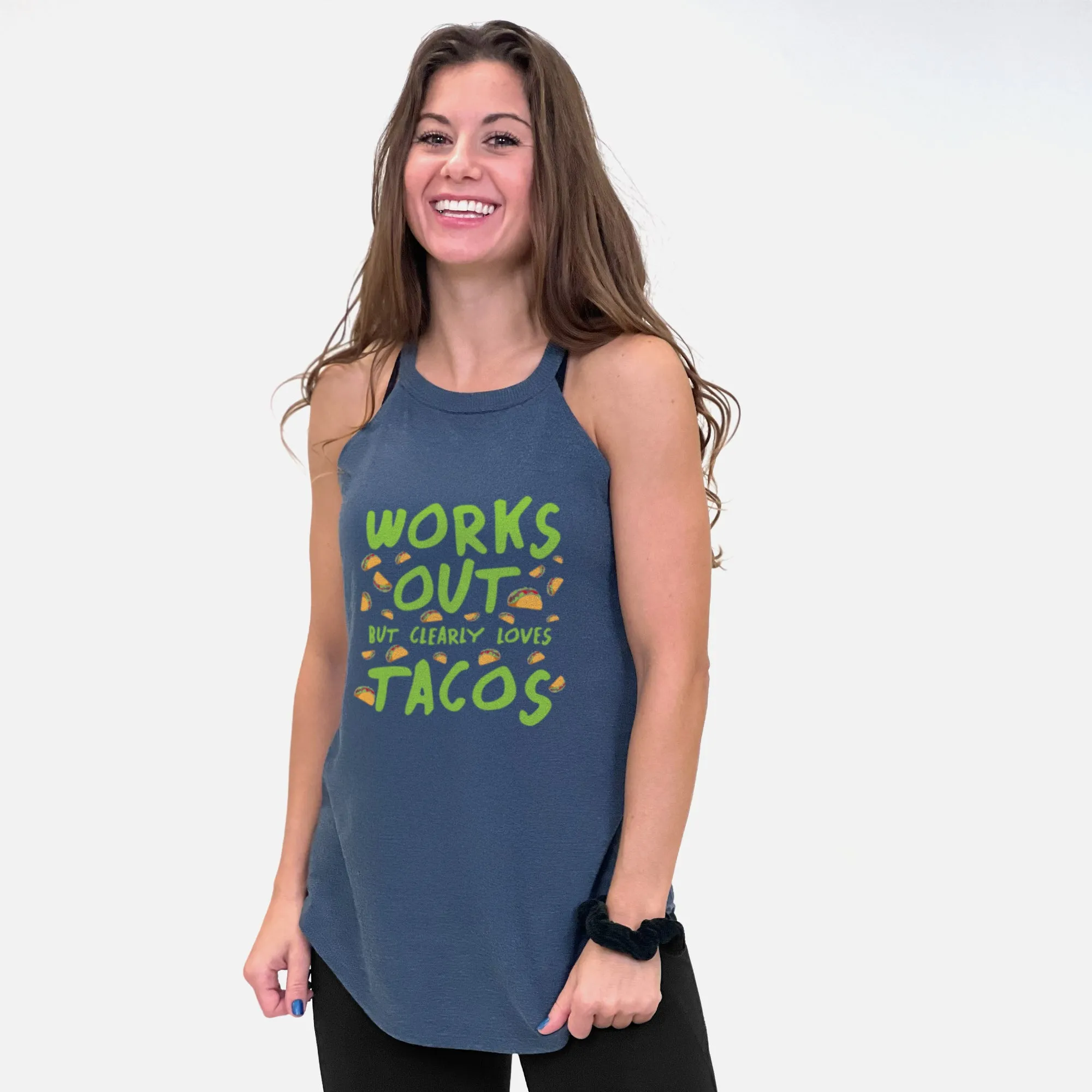Clearly Loves Tacos Rocker Tank Top
