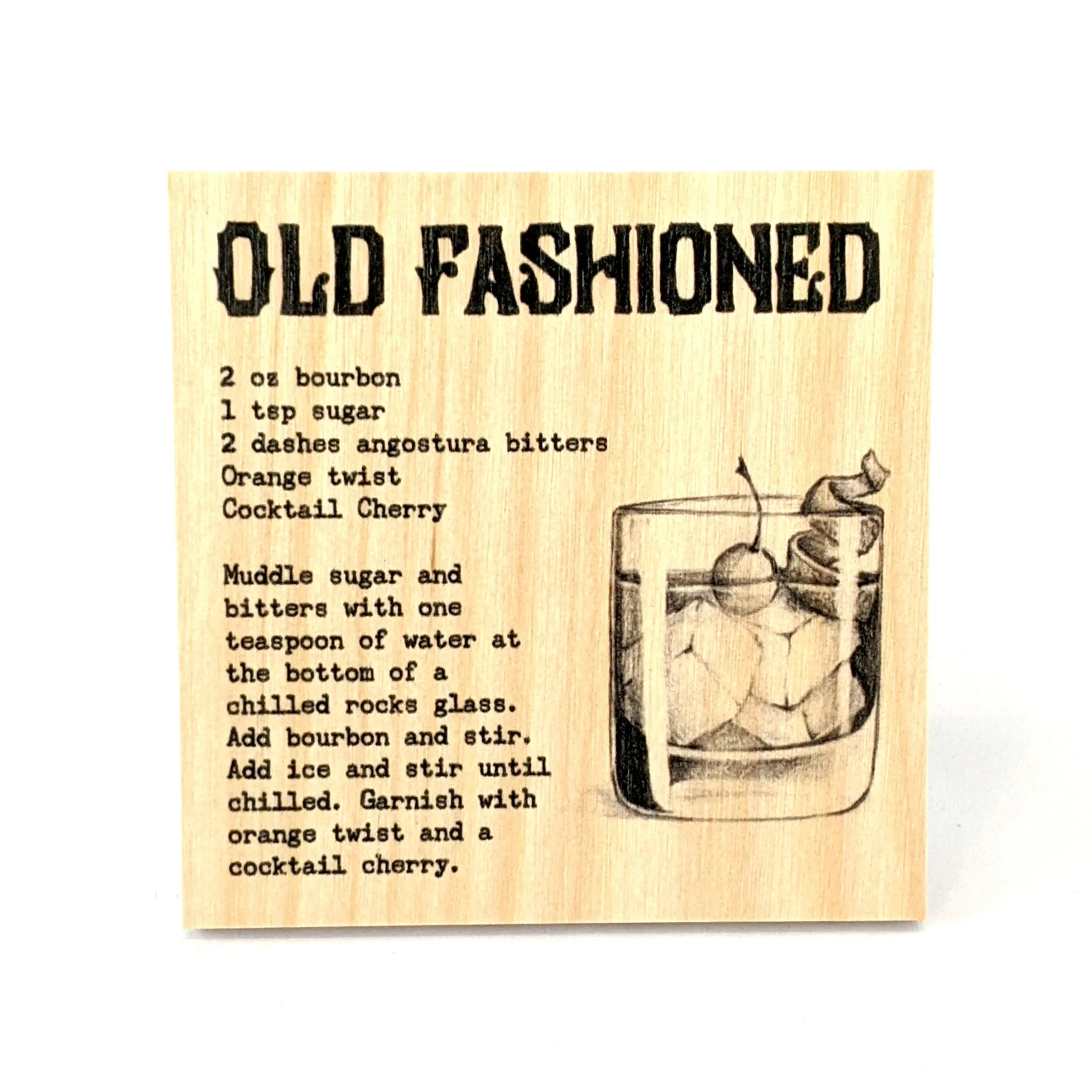 Coaster - Cocktail - Old Fashioned