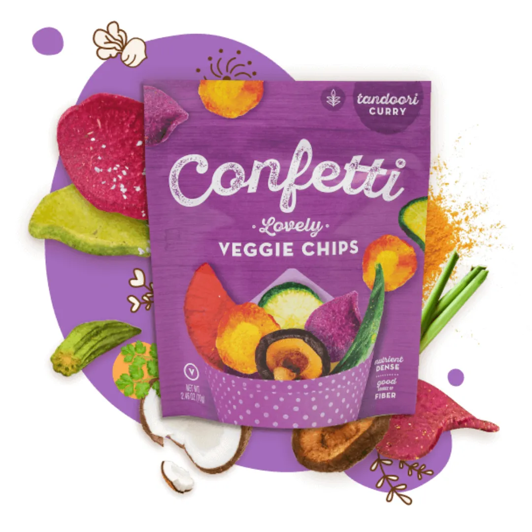 Confetti Lovely Veggie Chips - Tandoori Curry