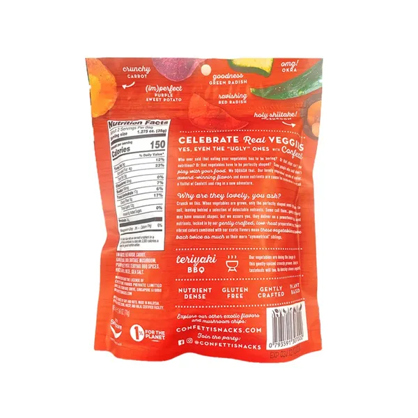 Confetti Lovely Veggie Chips - Teriyaki BBQ