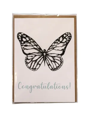 Congratulations Butterfly Greeting Card