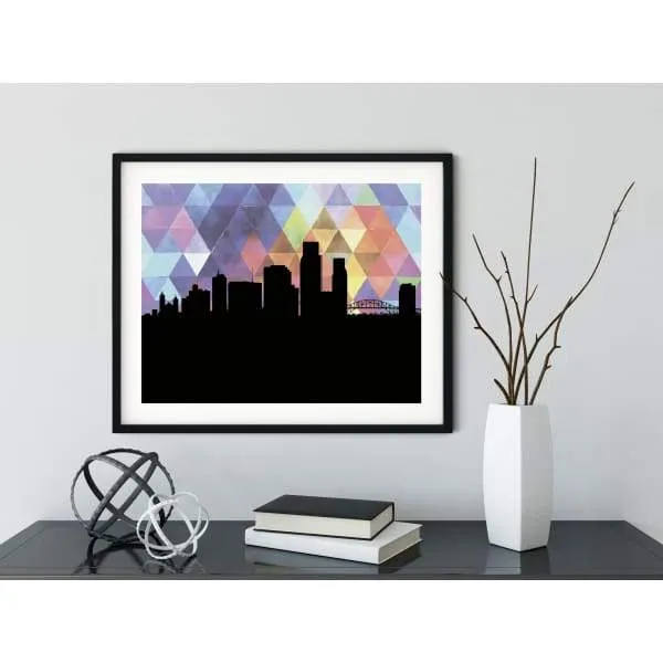 Corpus Christi, Texas geometric skyline
