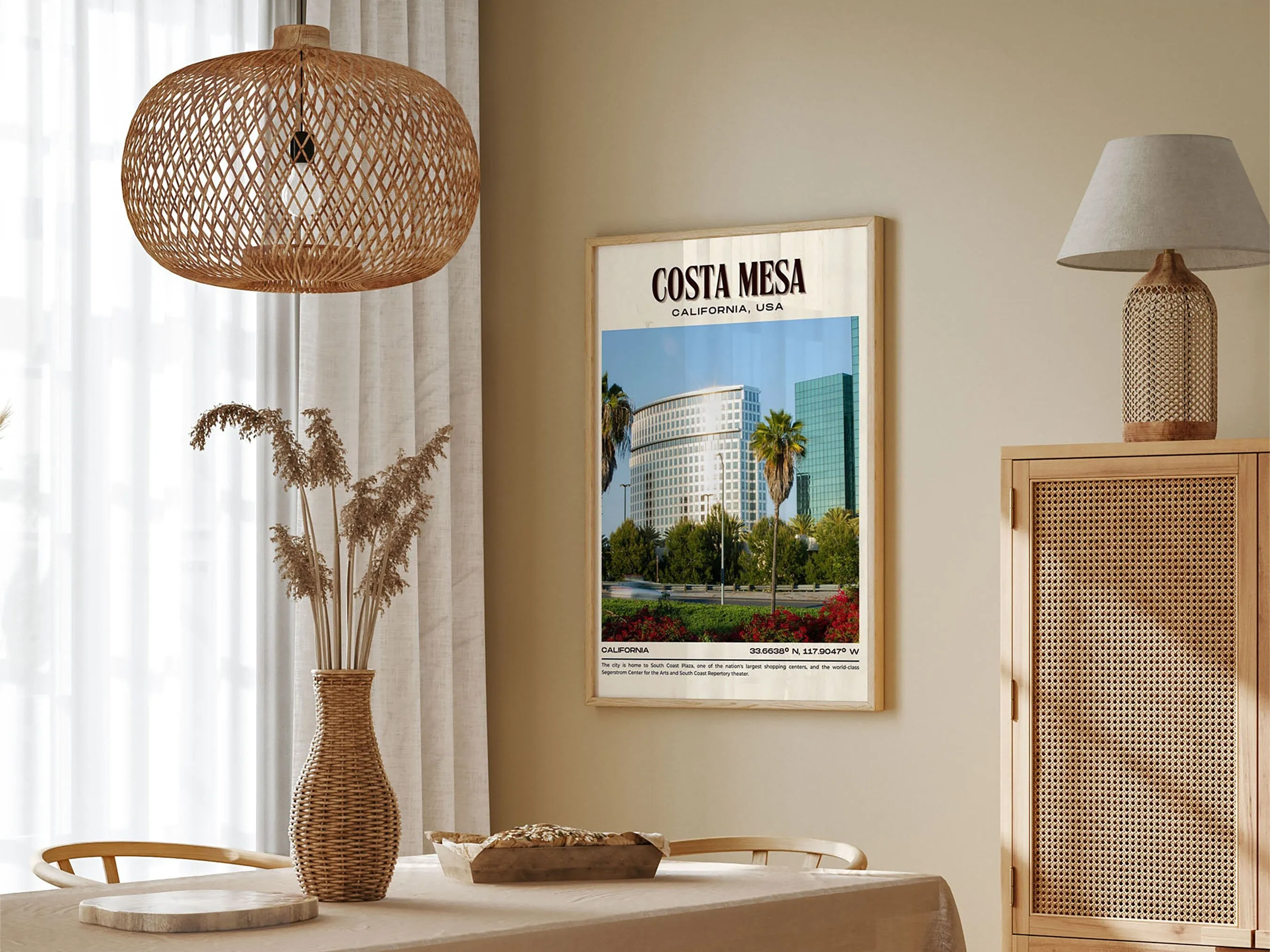 Costa Mesa Vintage Wall Art, California, USA