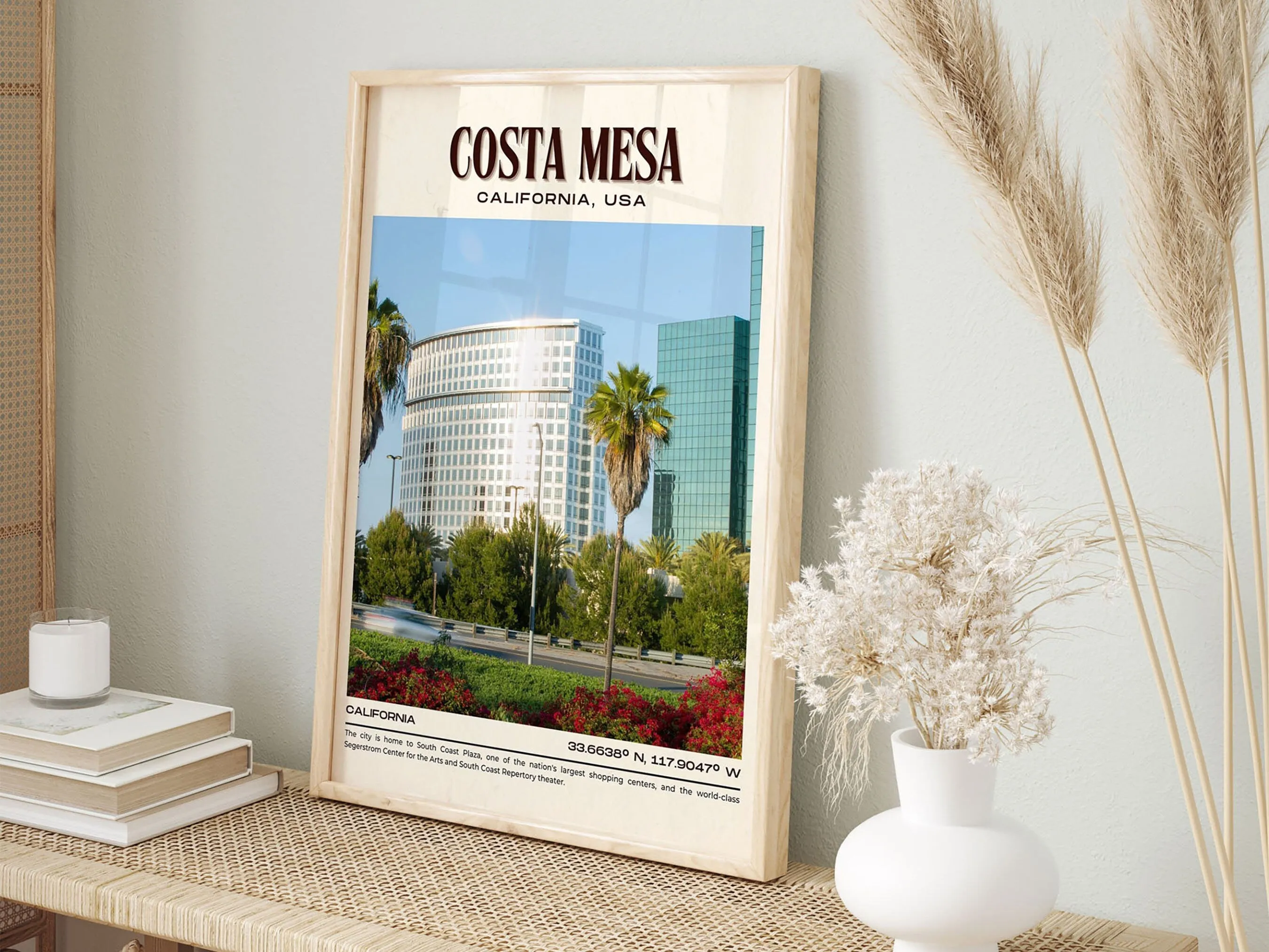 Costa Mesa Vintage Wall Art, California, USA