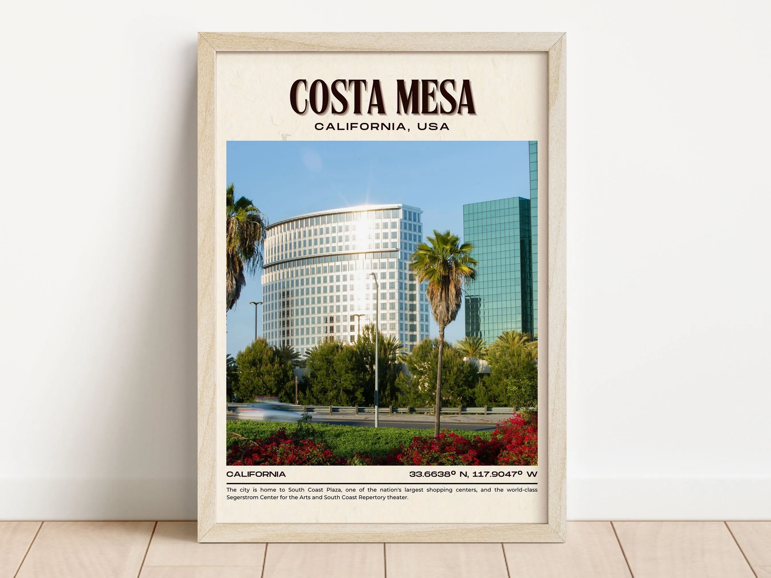 Costa Mesa Vintage Wall Art, California, USA