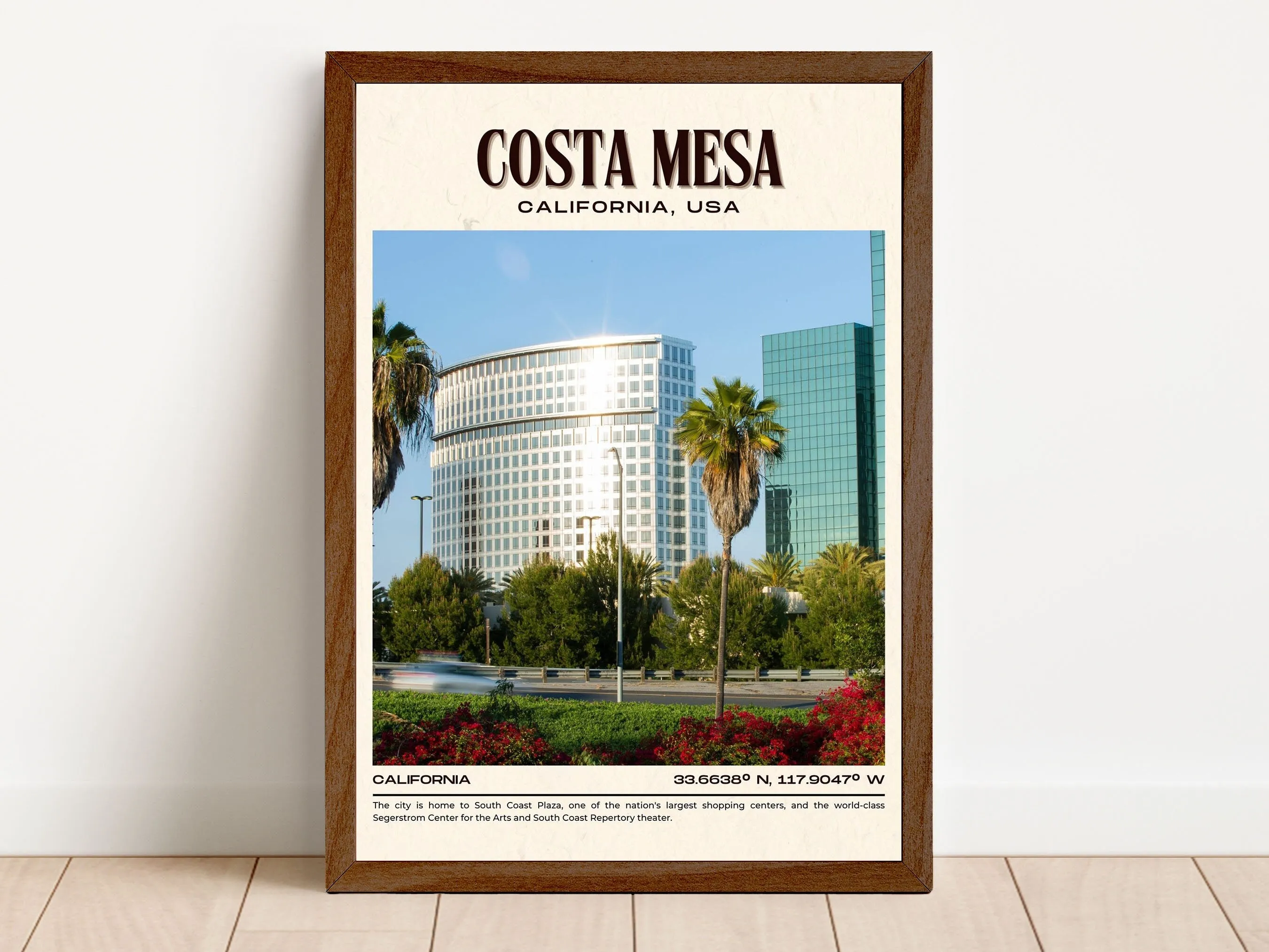 Costa Mesa Vintage Wall Art, California, USA