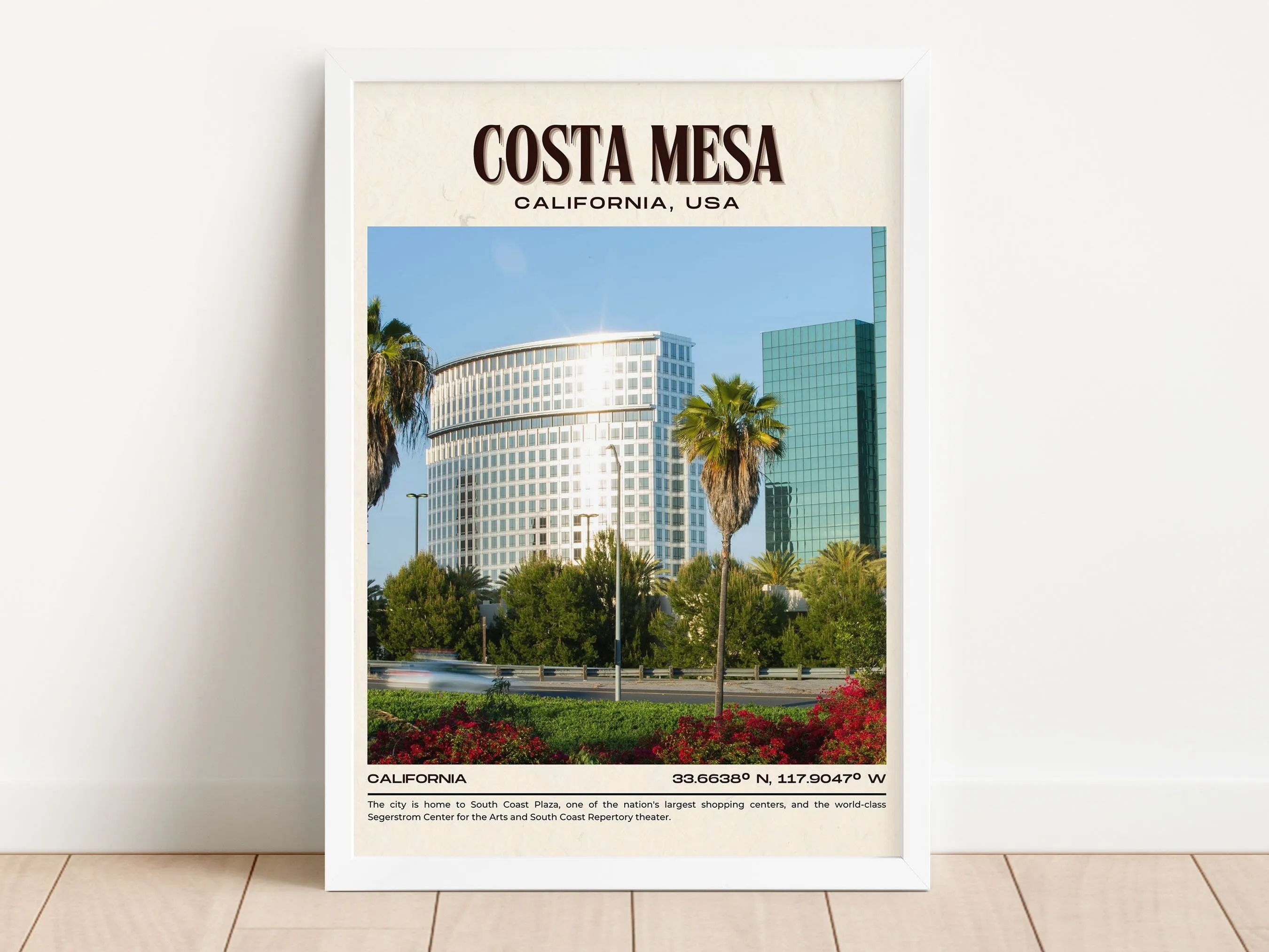 Costa Mesa Vintage Wall Art, California, USA