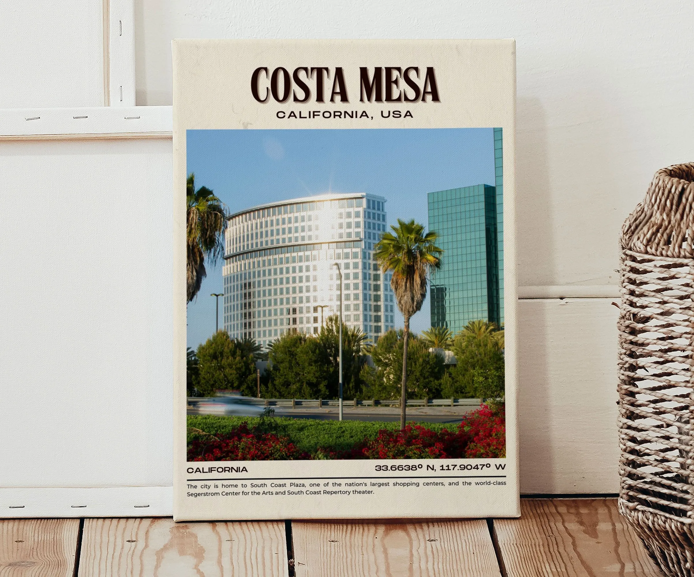 Costa Mesa Vintage Wall Art, California, USA