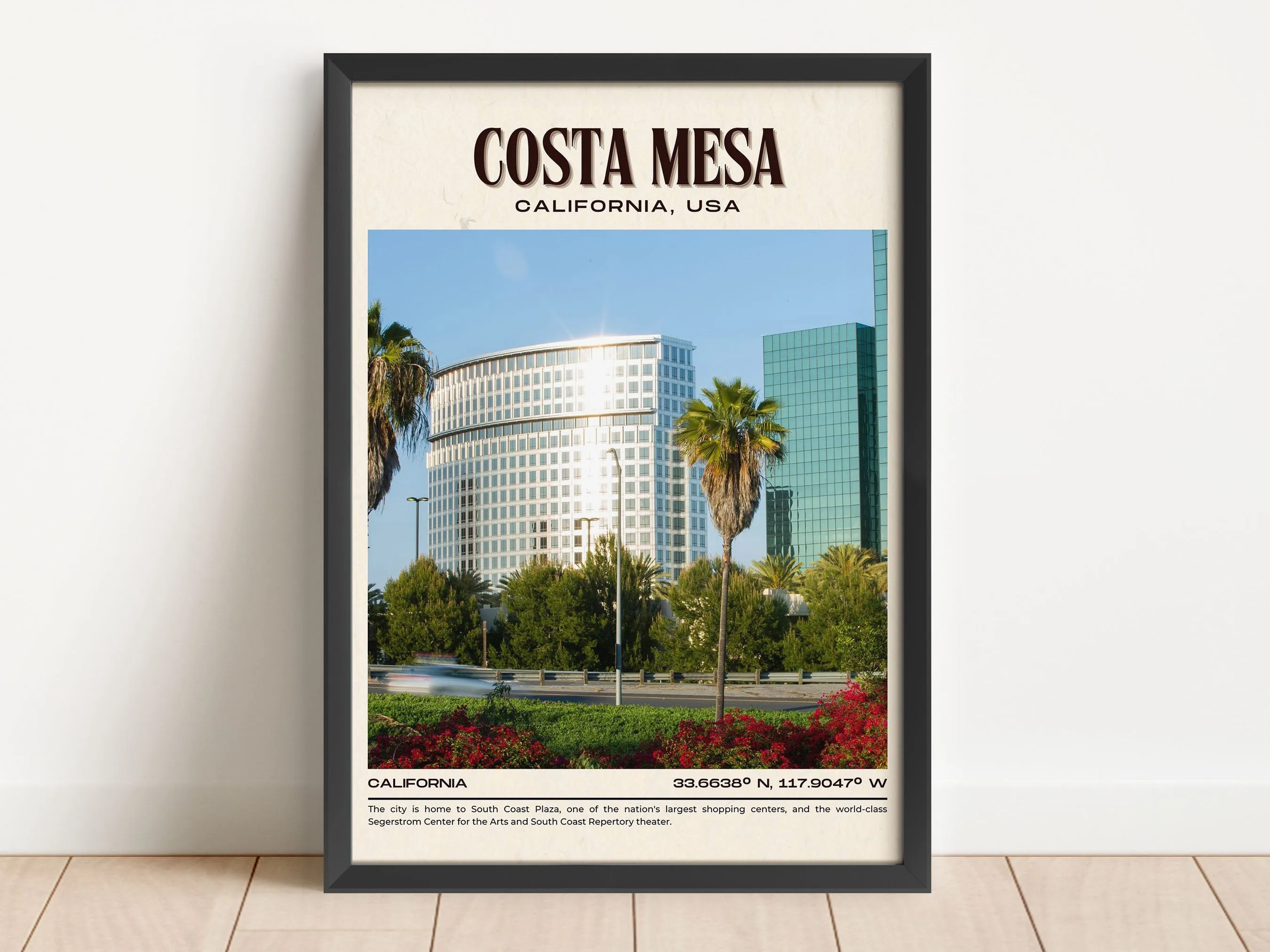 Costa Mesa Vintage Wall Art, California, USA