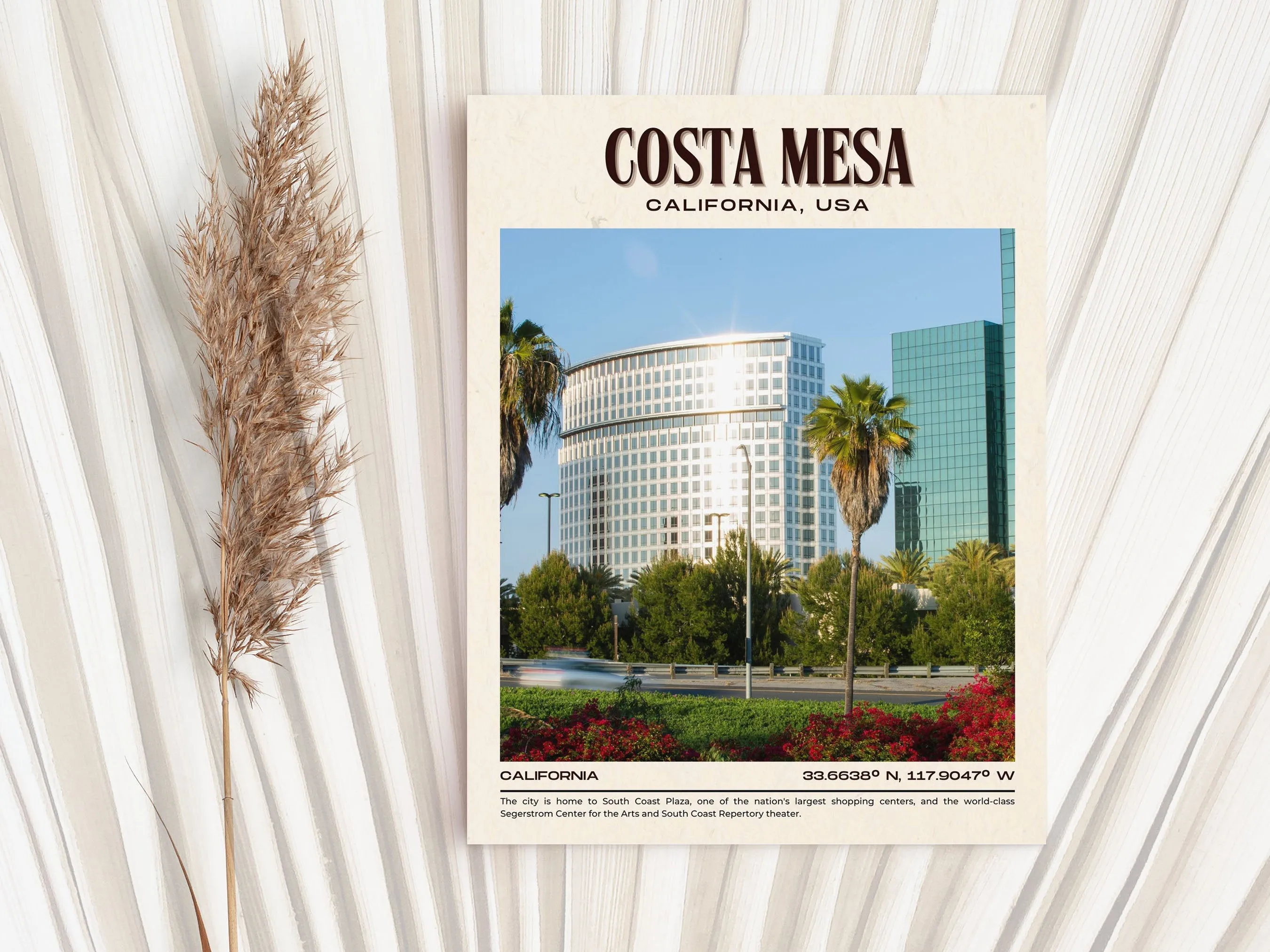 Costa Mesa Vintage Wall Art, California, USA