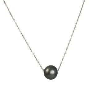 Cp Collections - South Sea Black Tahitian Pearl Pendant Necklace