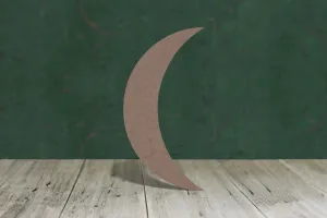 Crescent moon thin - wooden craft blank - 2mm MDF