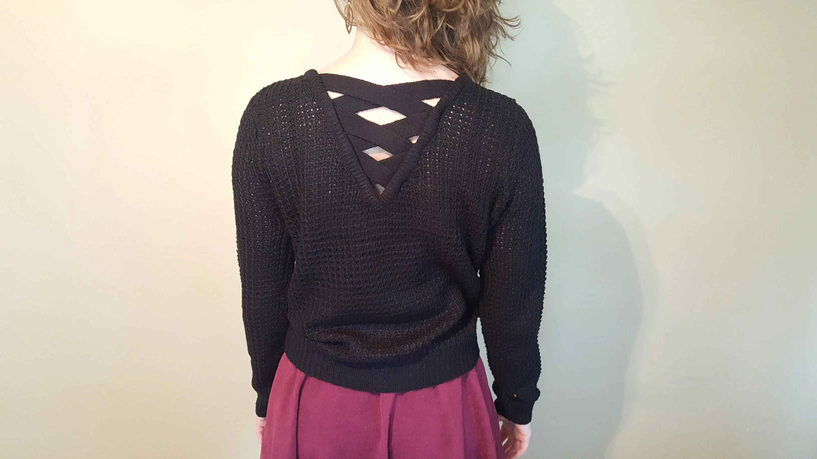 Criss Cross Back Waffle Top