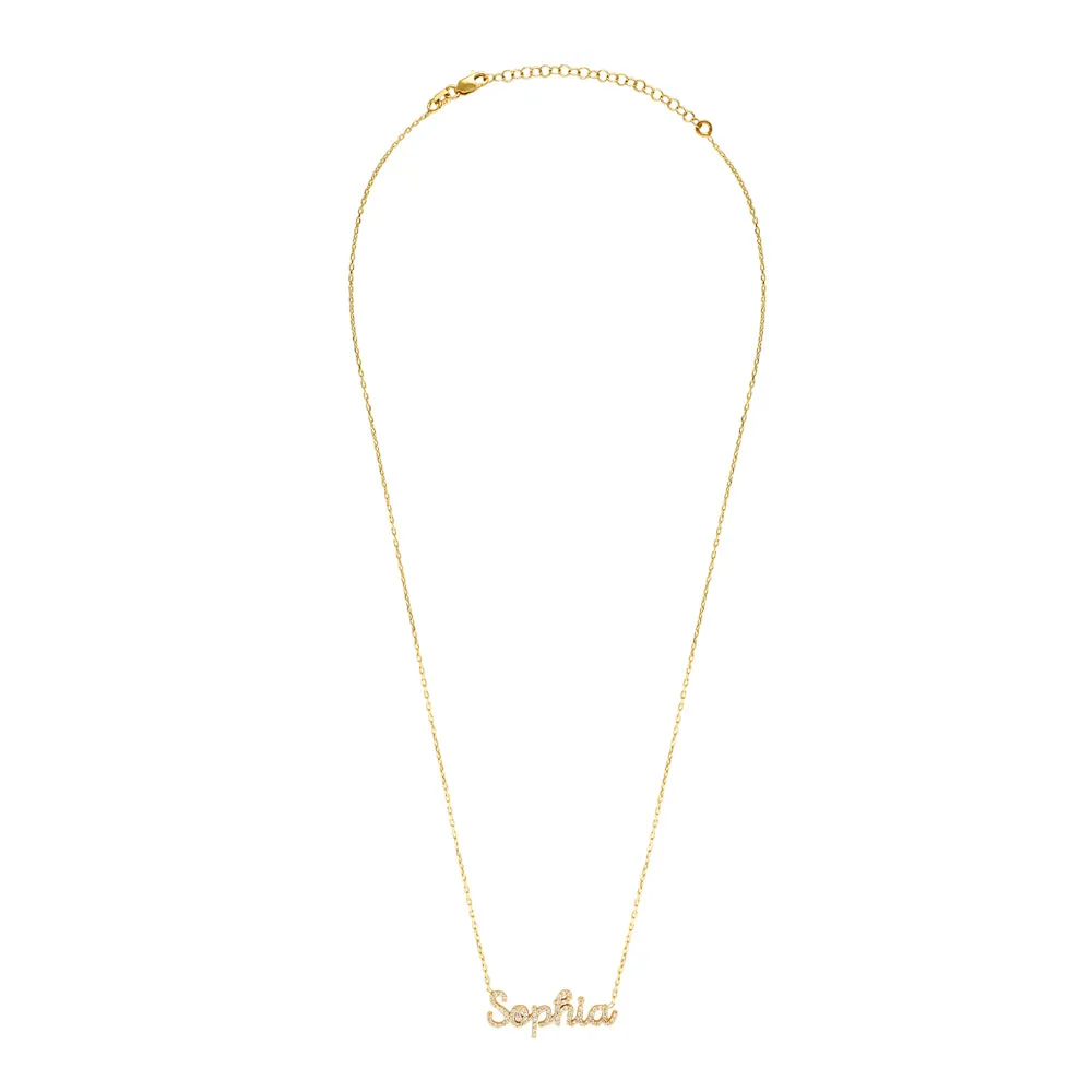 CRYSTAL NAME NECKLACE