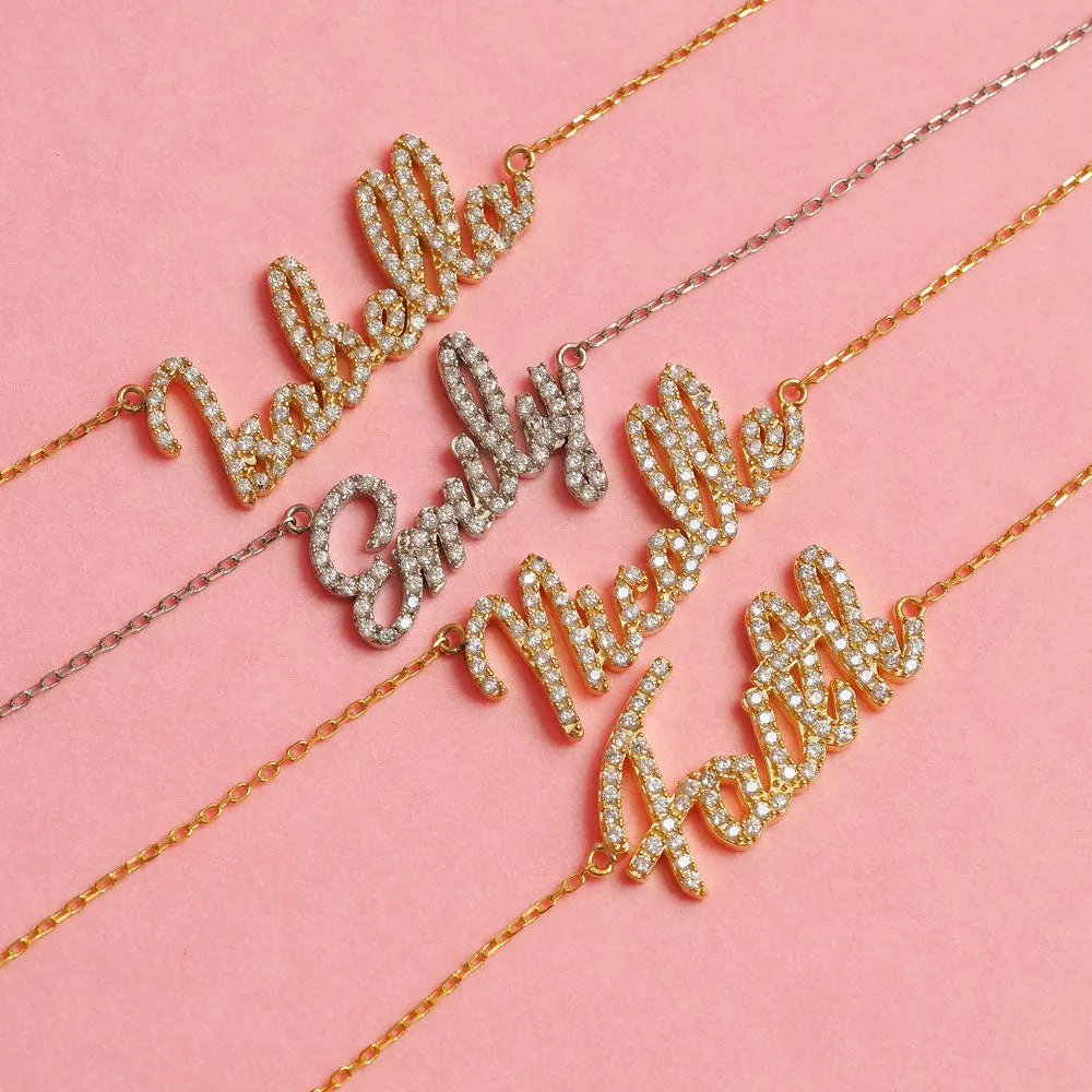 CRYSTAL NAME NECKLACE