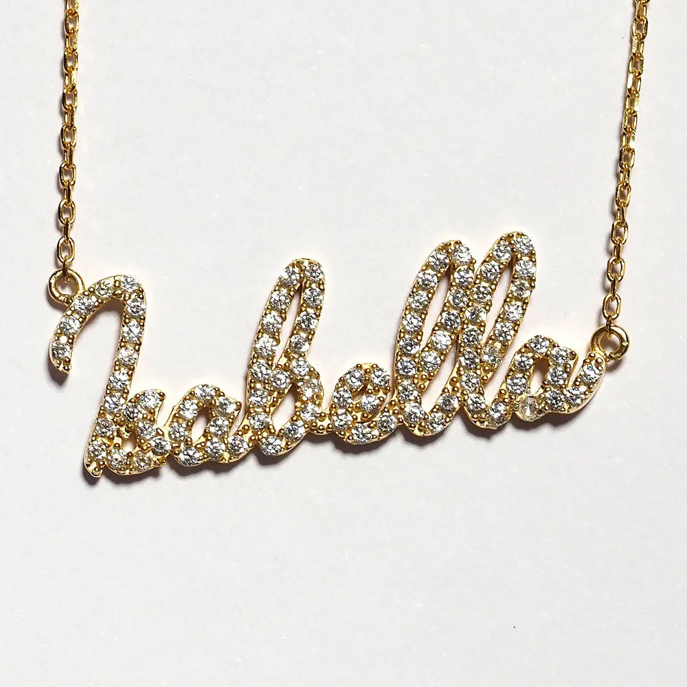 CRYSTAL NAME NECKLACE