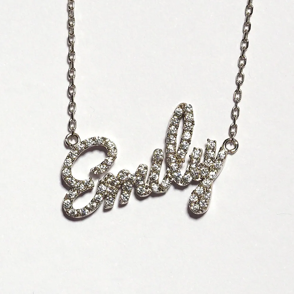 CRYSTAL NAME NECKLACE