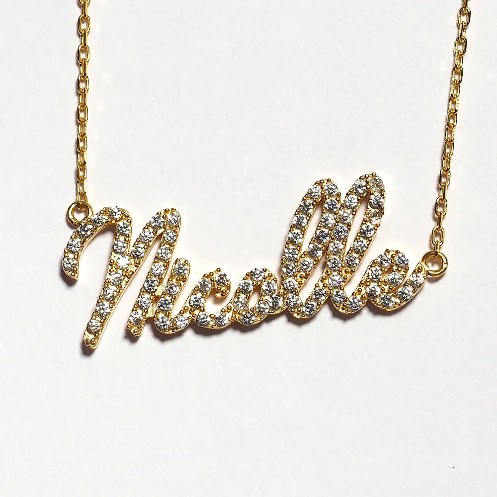 CRYSTAL NAME NECKLACE