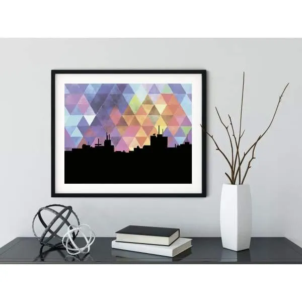 Dakar, Senegal geometric skyline