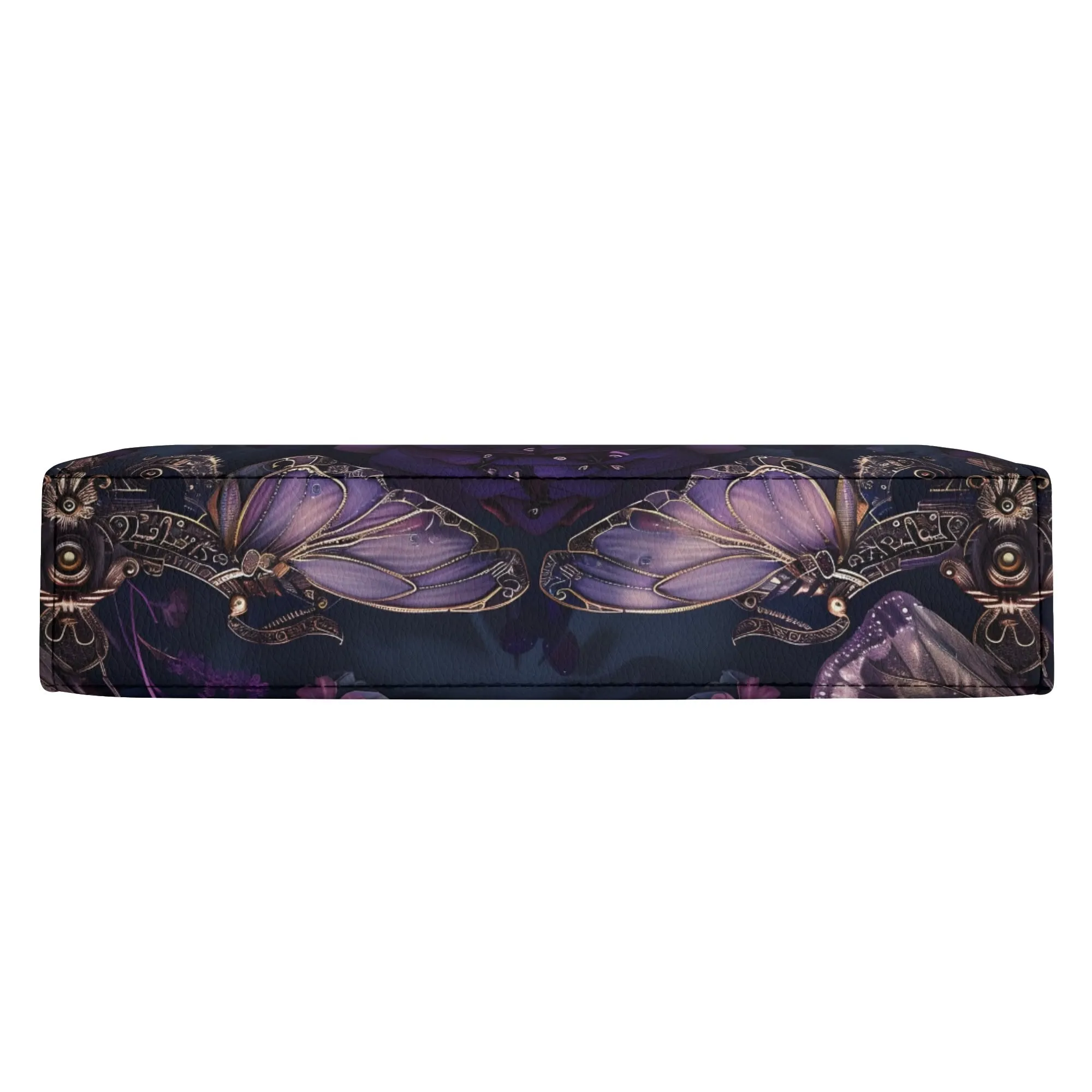 Dark Dragonfly Steampunk Book Cover Crossbody Bag – Unique Book Lovers Purse for Carrying Books, Tablets, & Journals