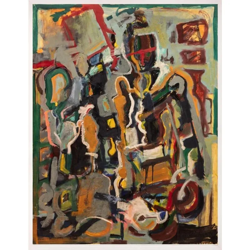 DAVID KRONEN MODERN ABSTRACT NO. 198, Framed Artwork
