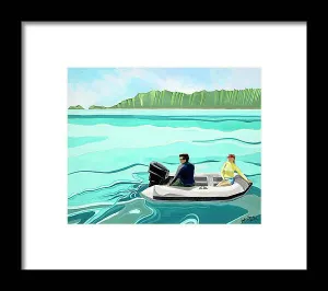 Day on the Bay - Framed Print