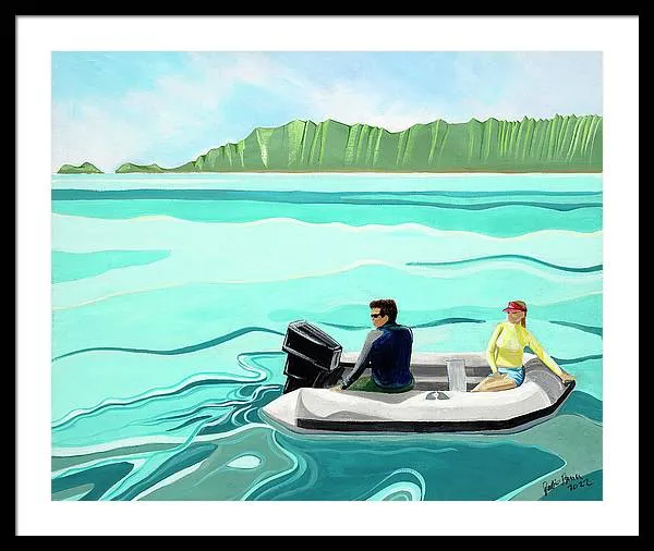 Day on the Bay - Framed Print