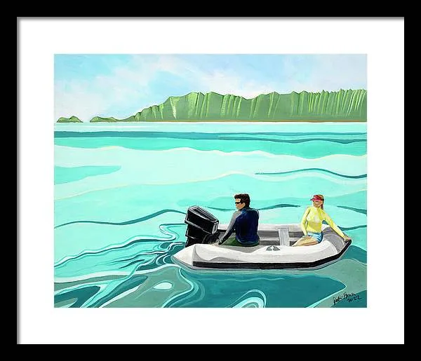 Day on the Bay - Framed Print