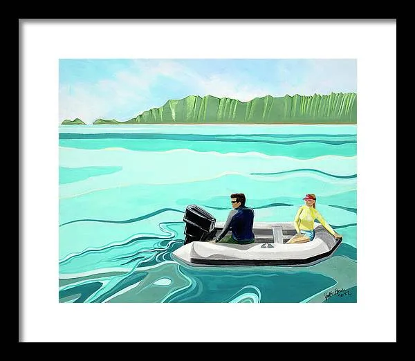 Day on the Bay - Framed Print