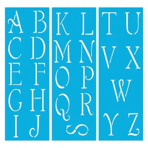 DecoArt® Americana® 3" Simple Script Alphabet Stencil