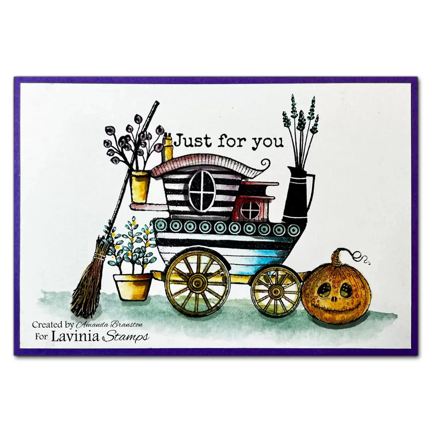 Discontinued Carriage Dwelling Stamp LAV825