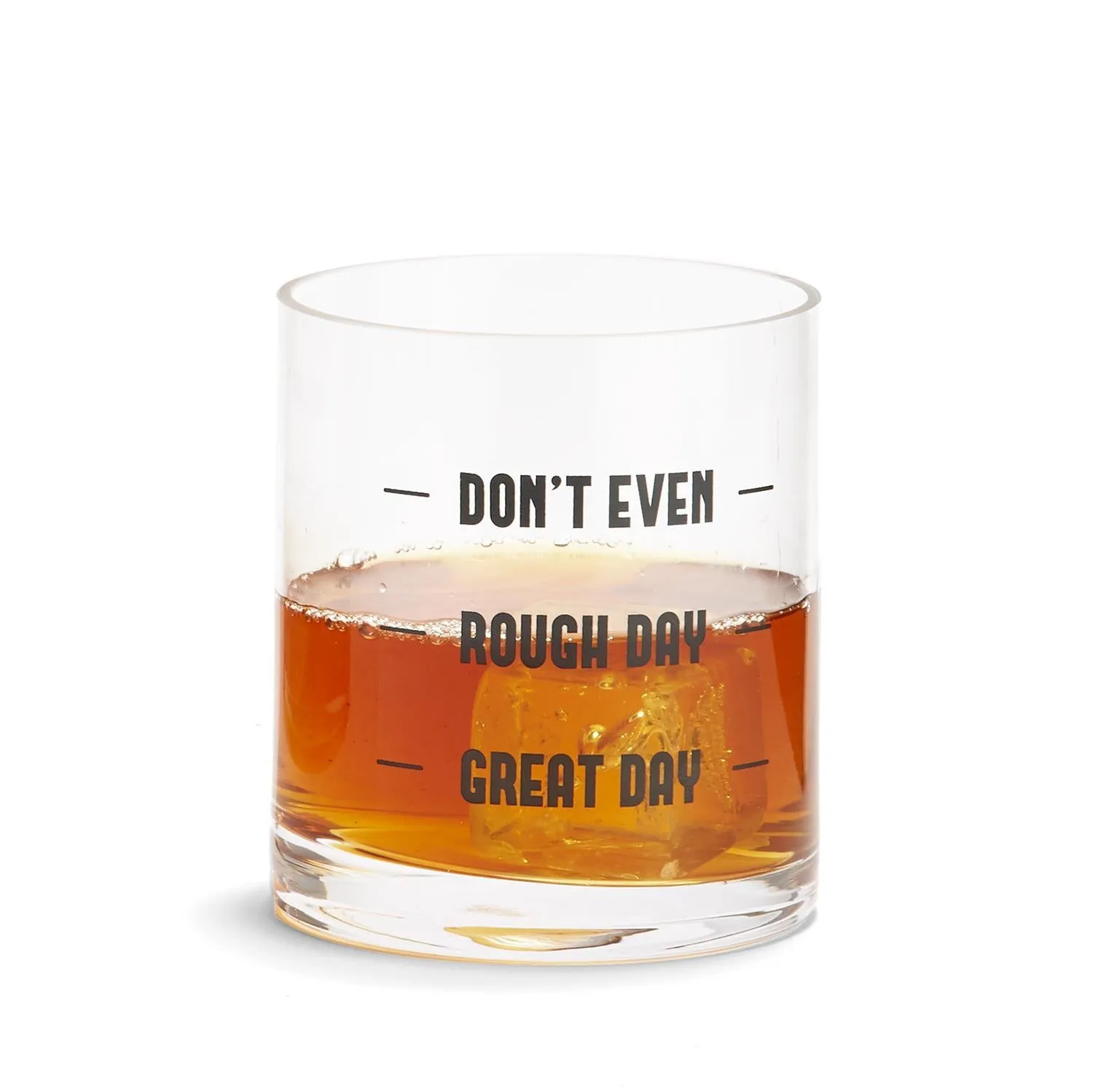 Don't Even Double Old Fashioned Glass