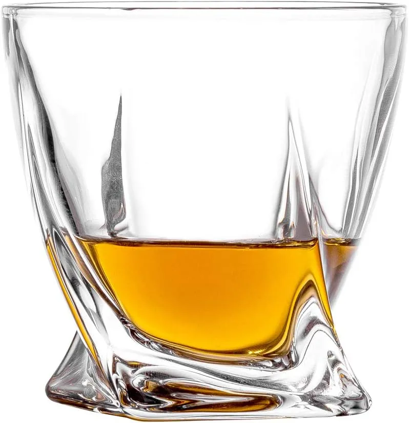 Double Old Fashioned Glasses Waterford Set of 4 with Gift Box